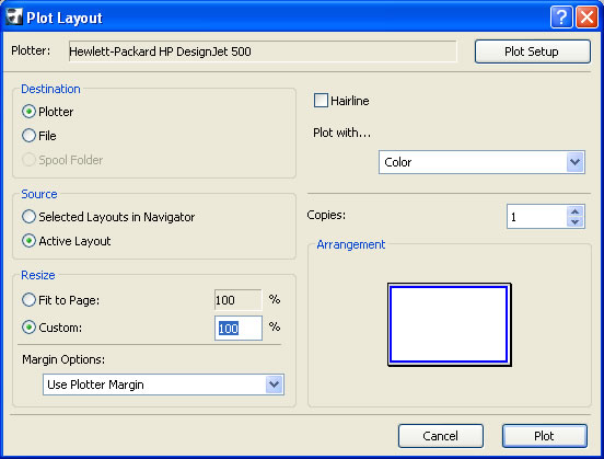 Plot Window Screen