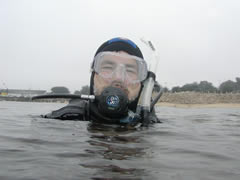 Diving  Monterey Breakwater