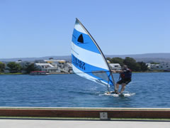 Windsurfing at Foster City Lagoon